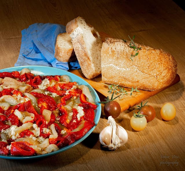 Antipasti ehk Itaalia stiilis värsked röstitud paprika suupisted