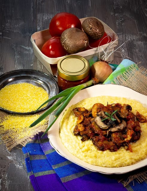 Külluslik Polenta Parmigiana funghi